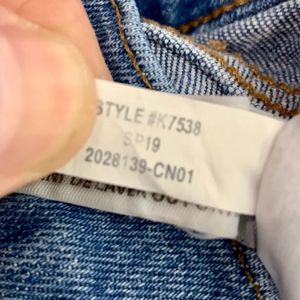 Madewell The Hi-Rise Slim Crop Boy Jeans fringe